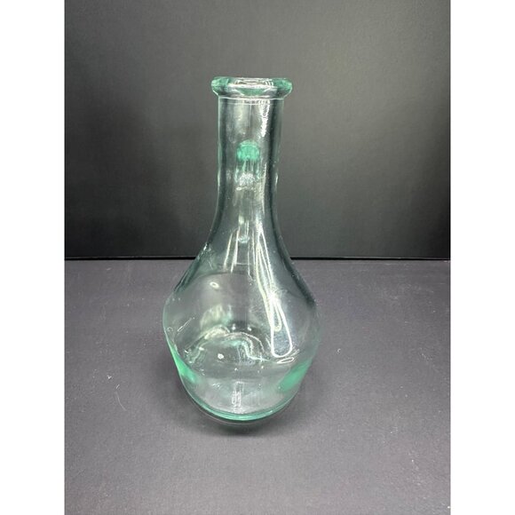 Vintage Vetreria Etrusca Decanter Bottle Glass Aqua Green 7.5'' Made in Italy - Picture 2 of 7